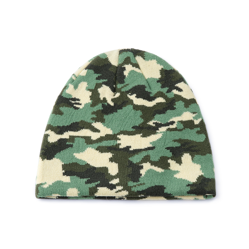 camouflage beanie